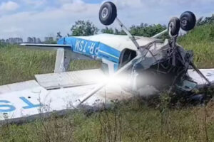 Avião cai durante aula no Aeroclube de Manaus; instrutor morre