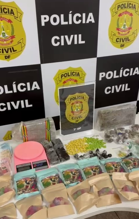 PCDF prende traficante com drogas avaliadas em mais de R$ 100 mil no Cruzeiro