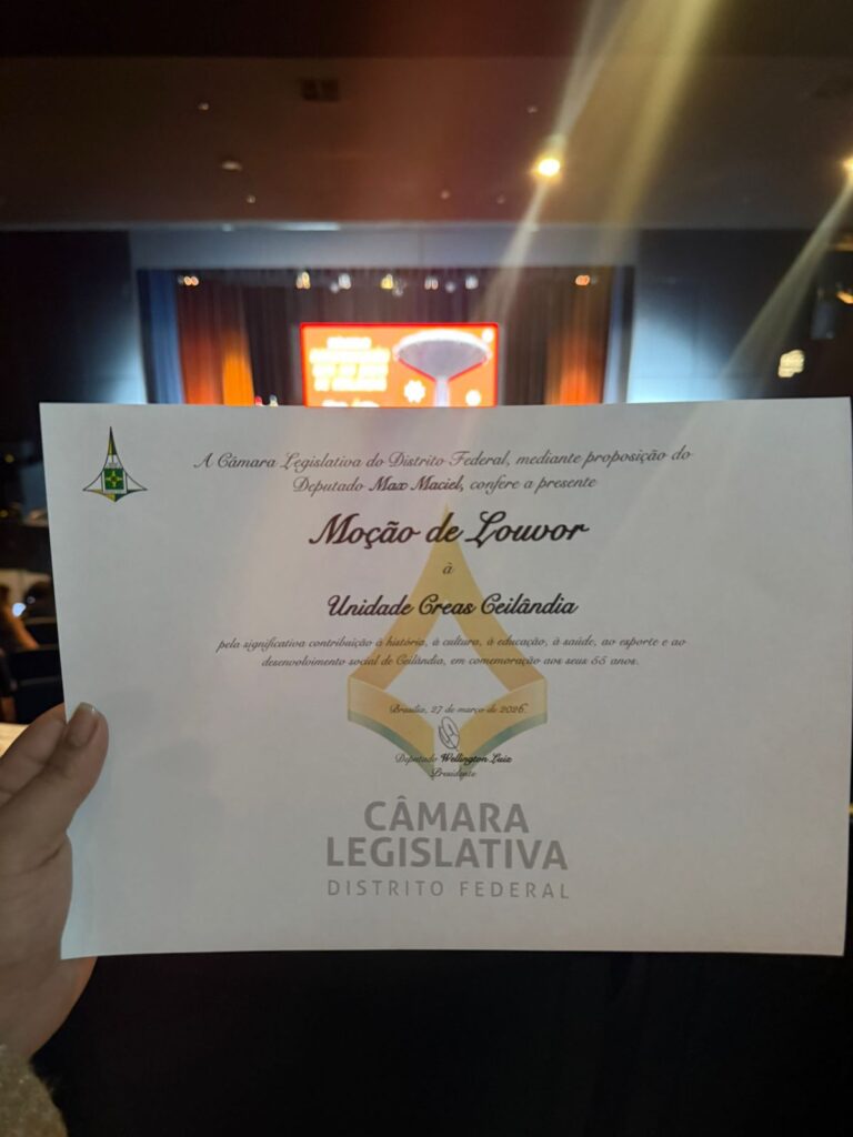 Horta comunitária do Creas Ceilândia recebe moção de louvor por inclusão social