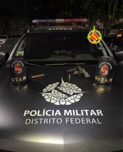 PM apreende revólver com numeração raspada após confusão envolvendo irmãos gêmeos em Ceilândia