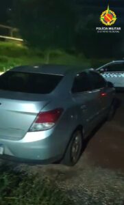 PM recupera carro roubado durante patrulhamento em Samambaia Norte