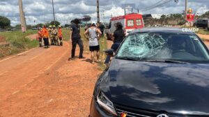 Pedestre morre após atropelamento na EPNB, no Riacho Fundo