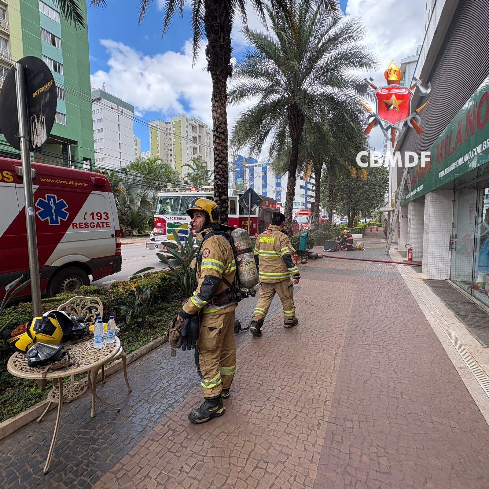 Fumaça em loja mobiliza bombeiros e leva à evacuação de estabelecimento em Águas Claras