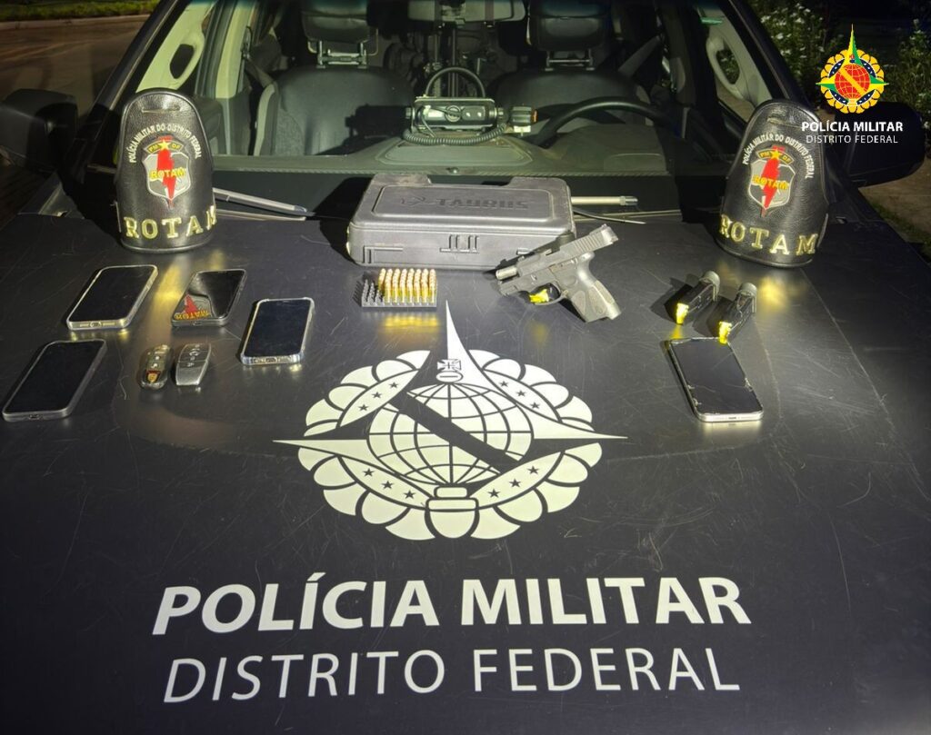 ROTAM prende foragido e apreende pistola 9mm durante operação em Arniqueiras