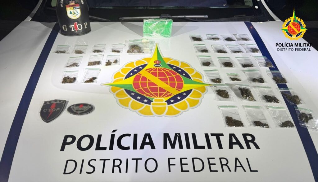 Homem é preso por tráfico de drogas durante ação da PM no Paranoá