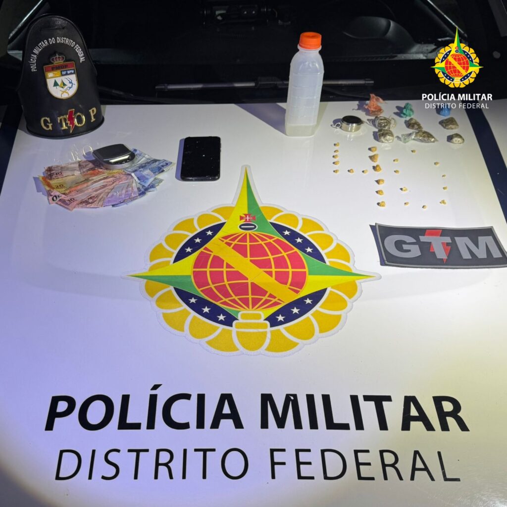 PMDF prende trio suspeito por tráfico de drogas no Paranoá