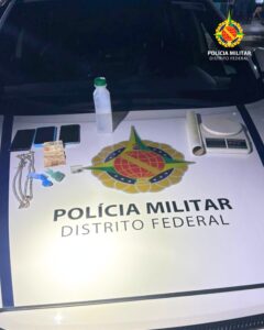 PMDF prende suspeito de tráfico e apreende drogas e lança-perfume em Santa Maria