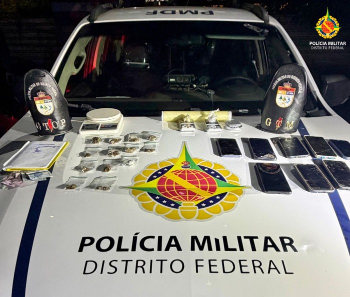 Trio é preso por tráfico de drogas no Itapoã