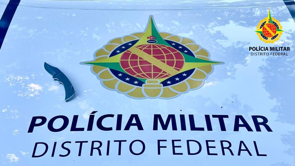 Homem é preso após ameaçar irmã com canivete no Núcleo Bandeirante