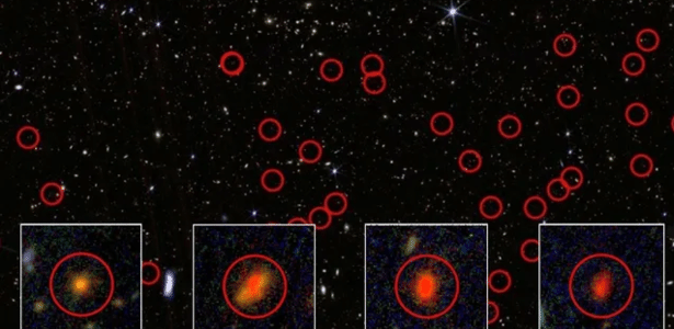 Primeiras estrelas? O que são os pontos vermelhos captados no James Webb