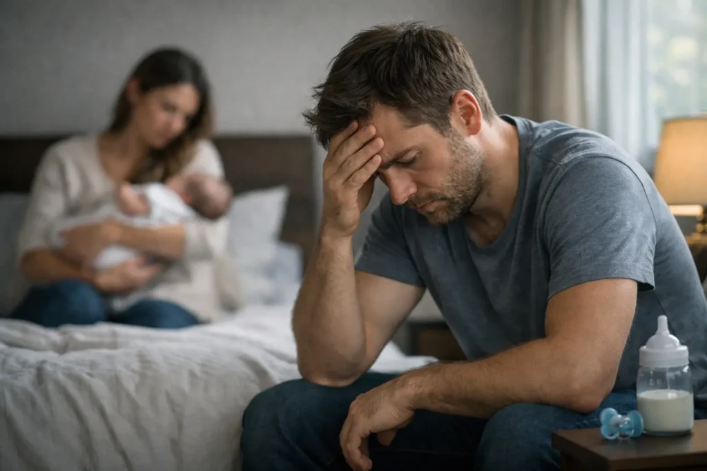 Homens têm aumento de depressão após nascimento de filhos