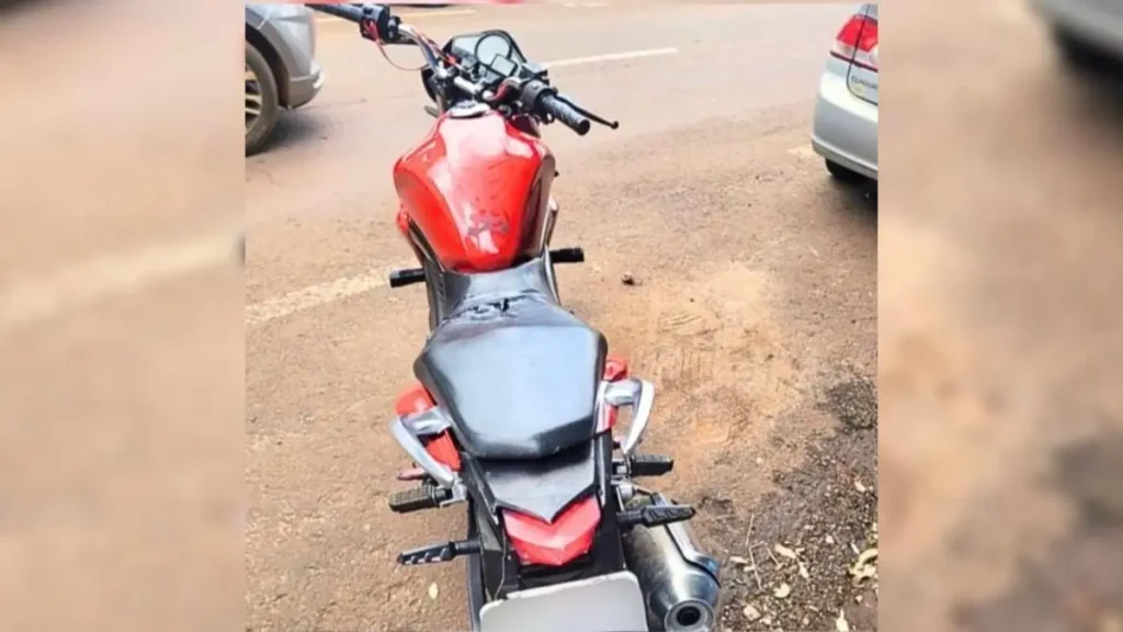 Moto apreendida pela GCM - (Foto: reprodução/GCM)