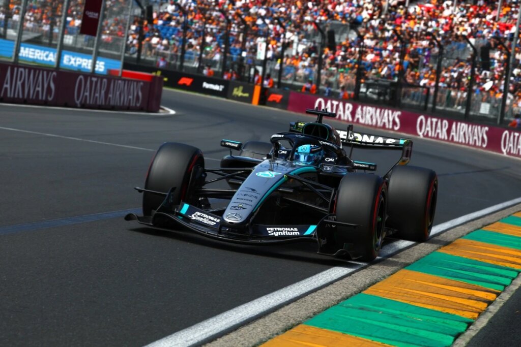 Russell lidera terceiro treino livre na Austrália; Bortoleto é 9º