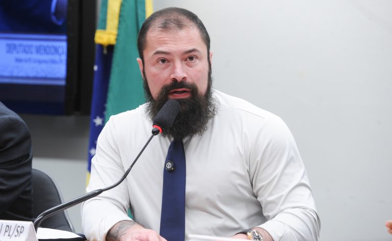 Deputado Delegado Paulo Bilynskyj (PL-SP) na Comissão de Segurança Pública da Câmara dos Deputados