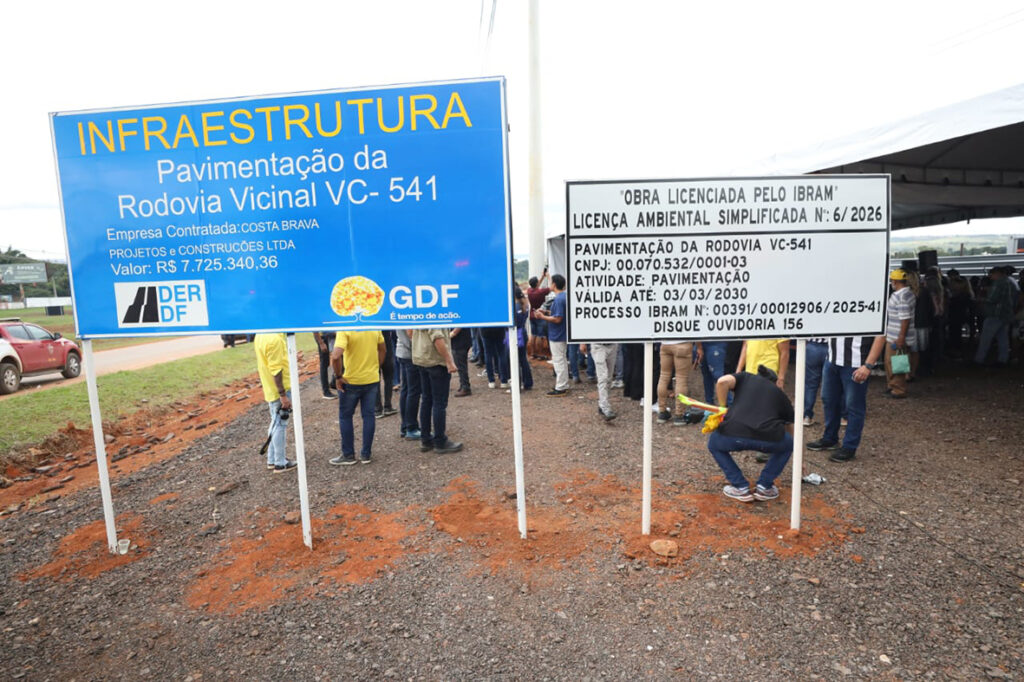 Ibaneis Rocha autoriza pavimentação de 4 km da VC-541 em Brazlândia