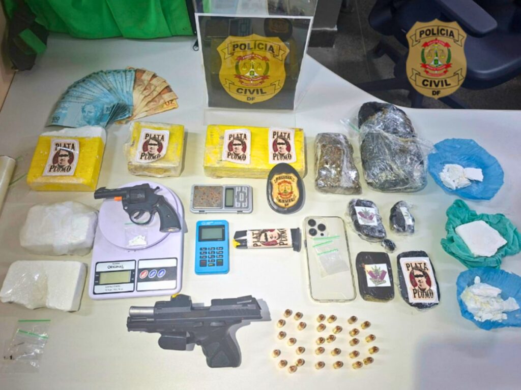 Homem é preso por tráfico e posse de arma após disparos em via pública no DF