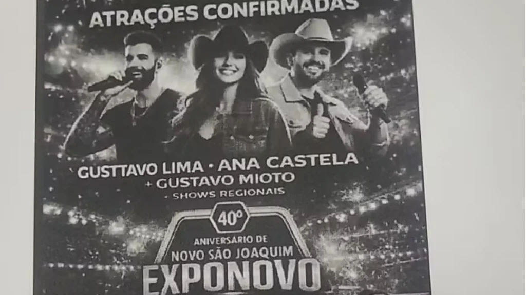 MT: suspeito é preso por promover show fake do Gusttavo Lima e Ana Castela