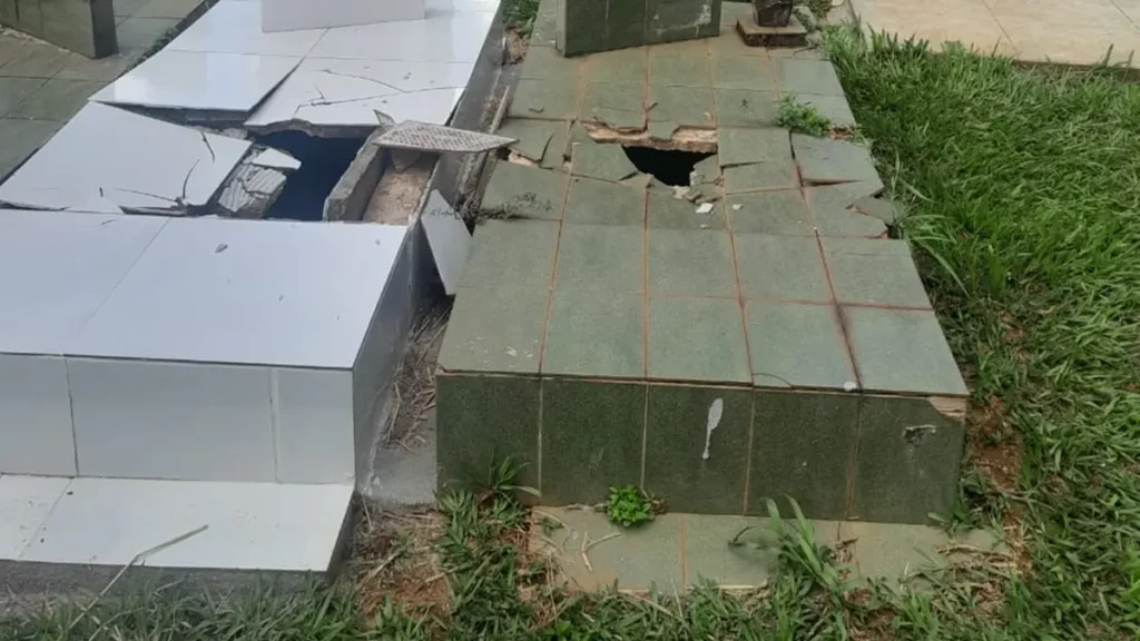 Morador de rua é preso após danificar dez túmulos no cemitério Santana, em Goiânia