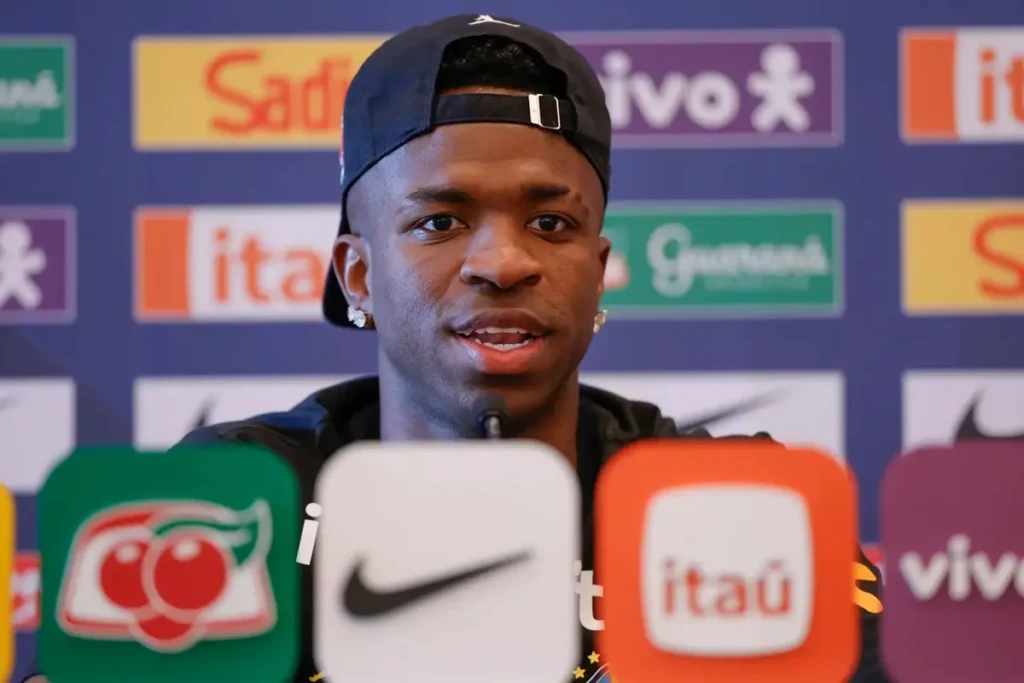 Vini Jr diz que seleção brasileira não é favorita para a Copa do Mundo