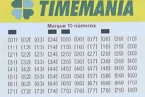 Concurso 2381 da Timemania: bolão de Goiânia ganha R$ 39 mil