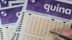 Bilhete da Quina, da Loteria Federal
