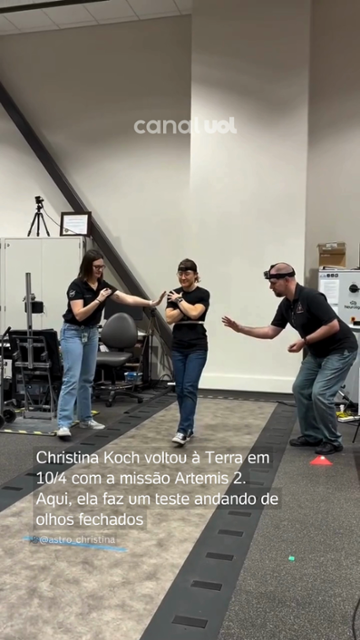 Astronauta mostra dificuldade ao andar após missão espacial Artemis 2