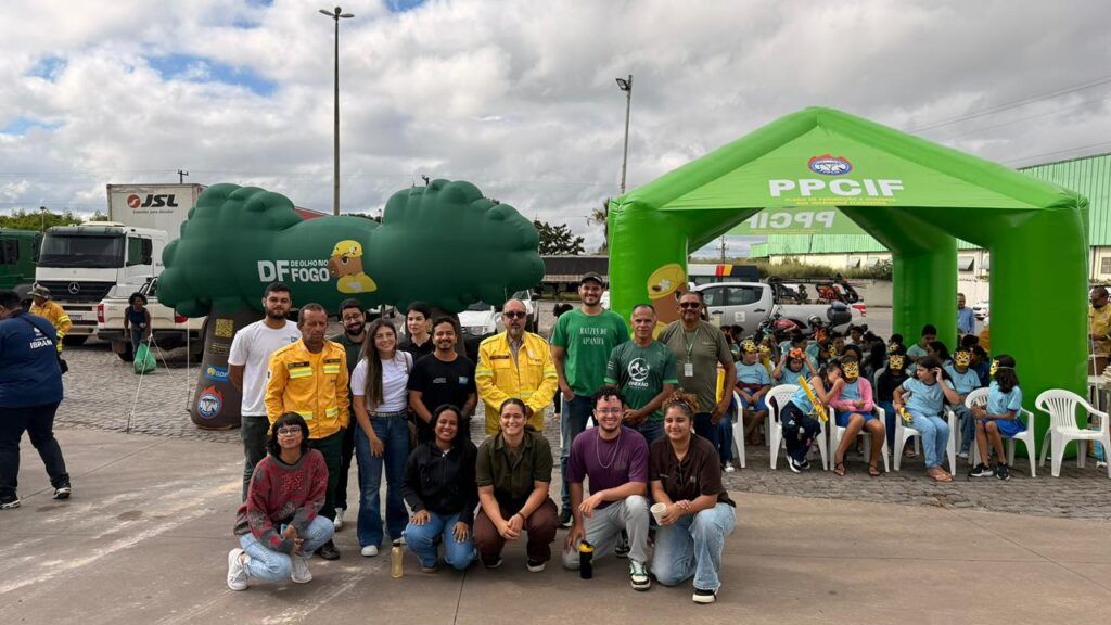 Ação educativa no Park Way alerta para prevenção de incêndios florestais