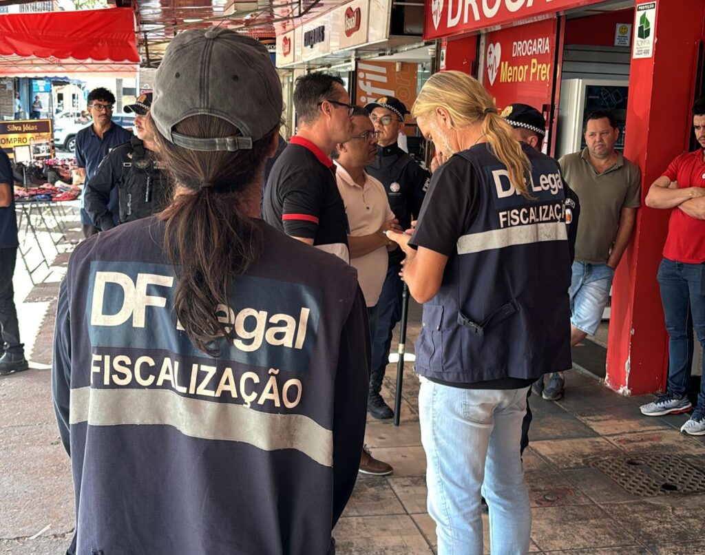 Ação conjunta reforça ordenamento e segurança no centro de Ceilândia