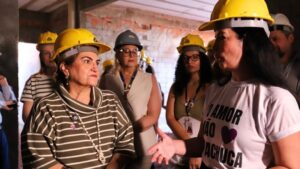 Ministra das Mulheres inspeciona obra da Casa da Mulher em Foz do Iguaçu