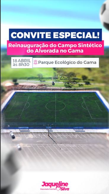 Campo sintético do Alvorada é revitalizado e será reinaugurado no Gama 1 Campo sintético do Alvorada é revitalizado e será reinaugurado no Gama