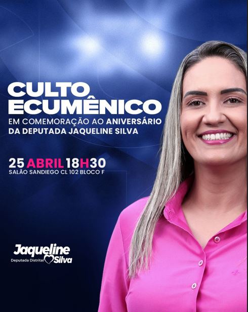 Culto ecumênico celebra aniversário da deputada Jaqueline Silva em Santa Maria
