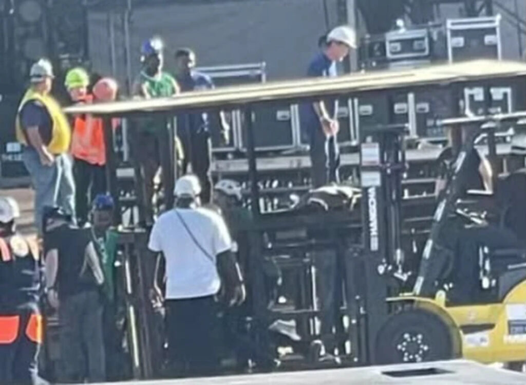 Trabalhador que morreu em montagem de show da Shakira foi imprensado entre elevadores