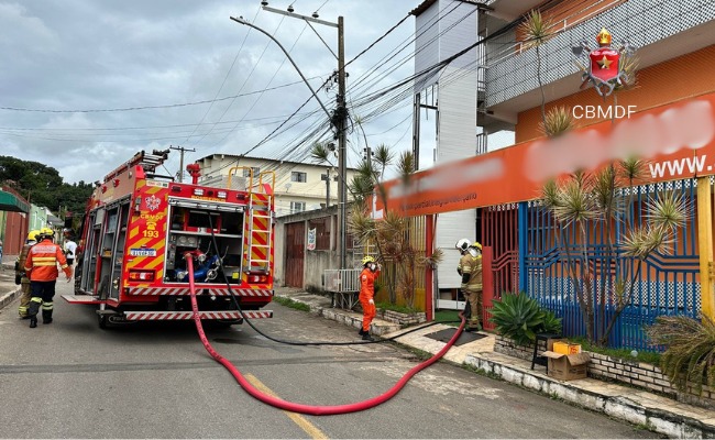 Incêndio atinge creche no Recanto das Emas
