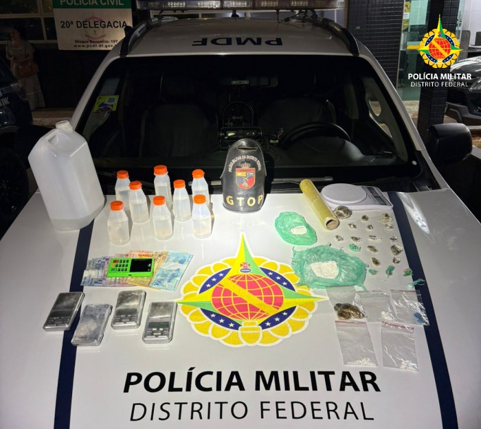 Homem é preso por tráfico de drogas após tentativa de fuga no Gama