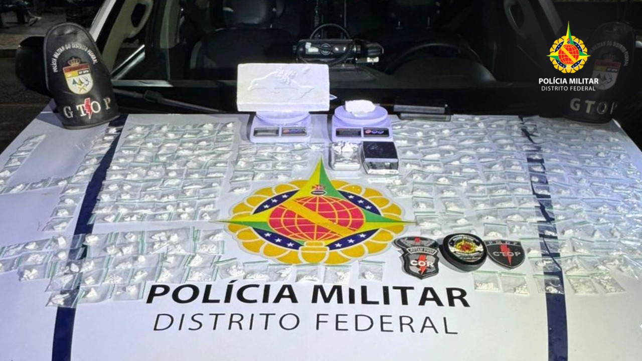 Drogas e equipamentos de tráfico são apreendidos no Paranoá