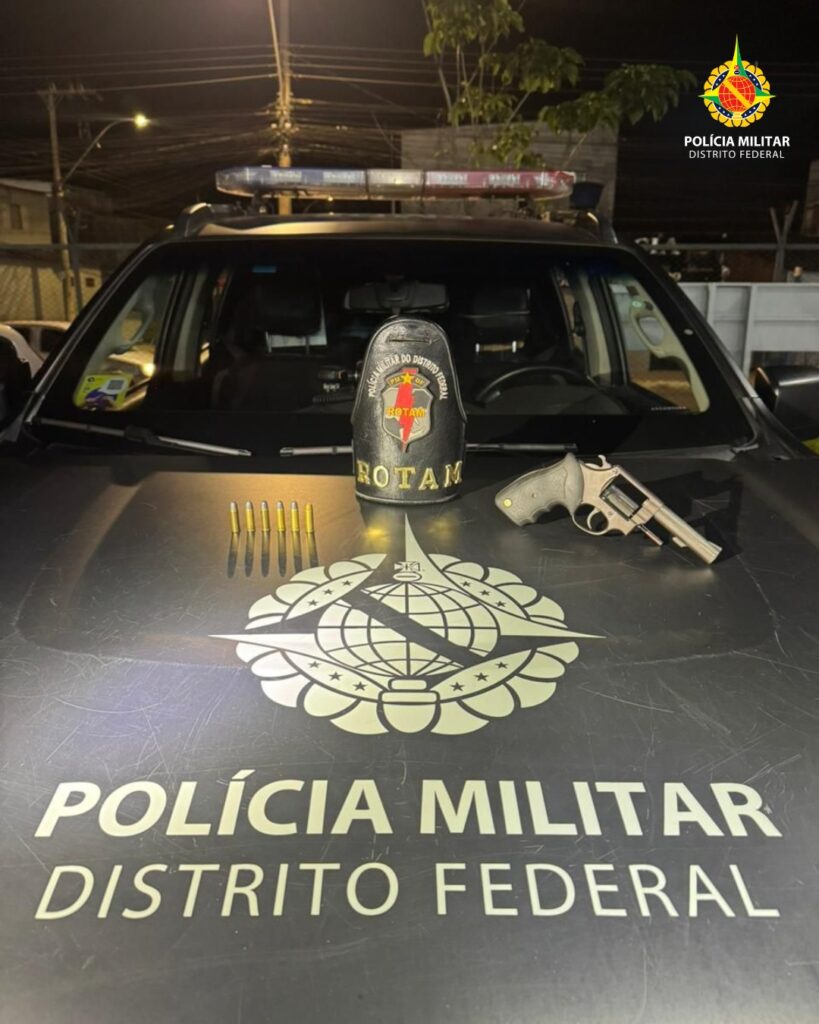 Homem é detido com arma e munições após abordagem no Paranoá