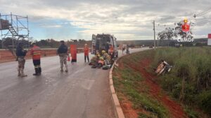 Homem morre após ser atingido por veículo em acidente na BR-020