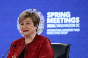 FMI: não devemos entrar em pânico, mas reconhecer seriedade da situação atual, diz Georgieva