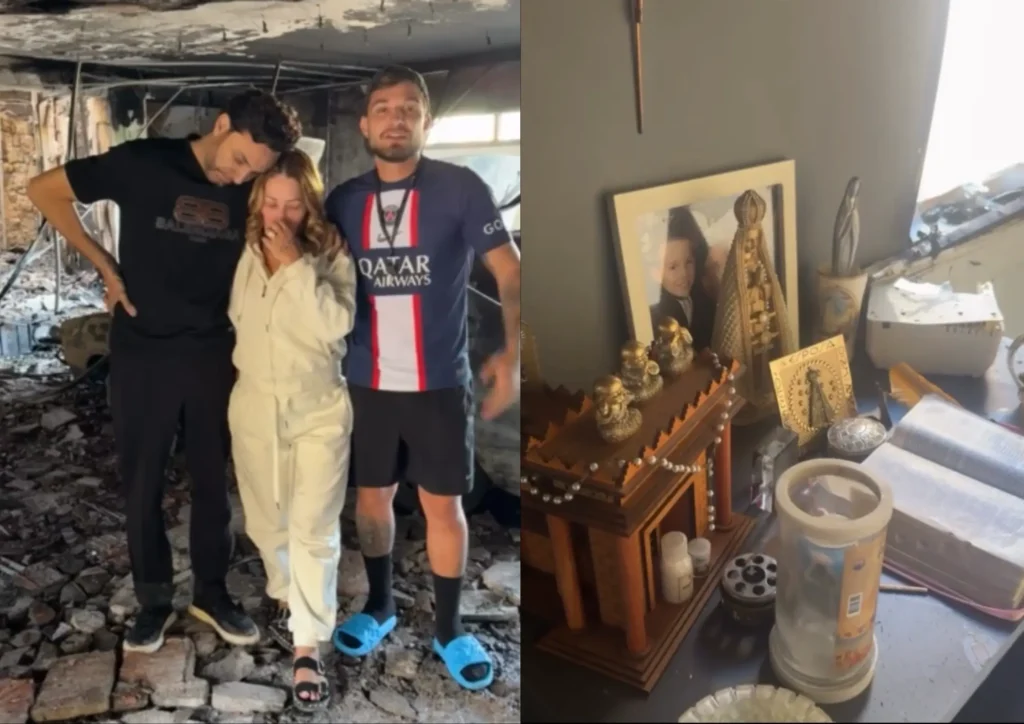 Casa dos pais de MC Gui é destruída por incêndio; altar fica intacto