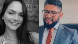 Advogado Márcio Nogueira Lemos e a namorada Karolyne Steffane - (Foto: reprodução/Redes sociais)