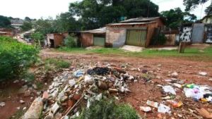 Área de risco em Goiânia - (Foto: reprodução)