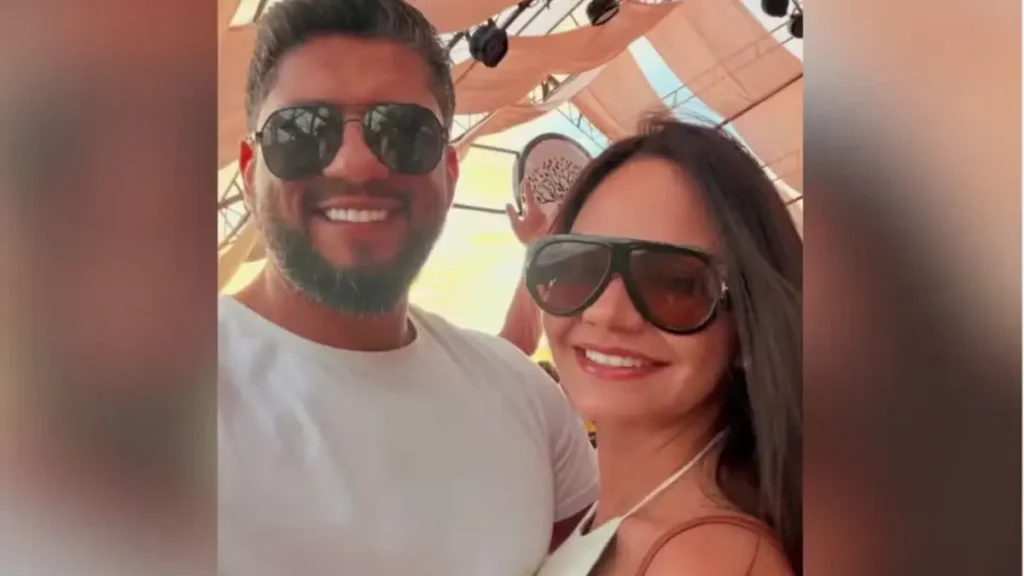 Advogado Márcio Nogueira Lemos e a namorada Karolyne Steffane - (Foto: reprodução/Redes sociais)