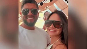 Advogado Márcio Nogueira Lemos e a namorada Karolyne Steffane - (Foto: reprodução/Redes sociais)