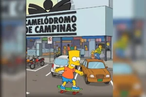 Bart Simpson 'visita' pontos de Goiânia em vídeo criado por IA