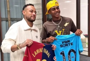 Lamine Yamal rasga elogios a Neymar e espera vê-lo na Copa do Mundo