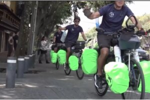 ciclistas argentinos chegam ao México após 14 mil km