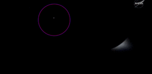 o que era 'ponto misterioso' durante transmissão de eclipse