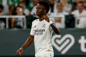 Vini Jr. marca, mas Bétis busca empate no fim contra o Real Madrid