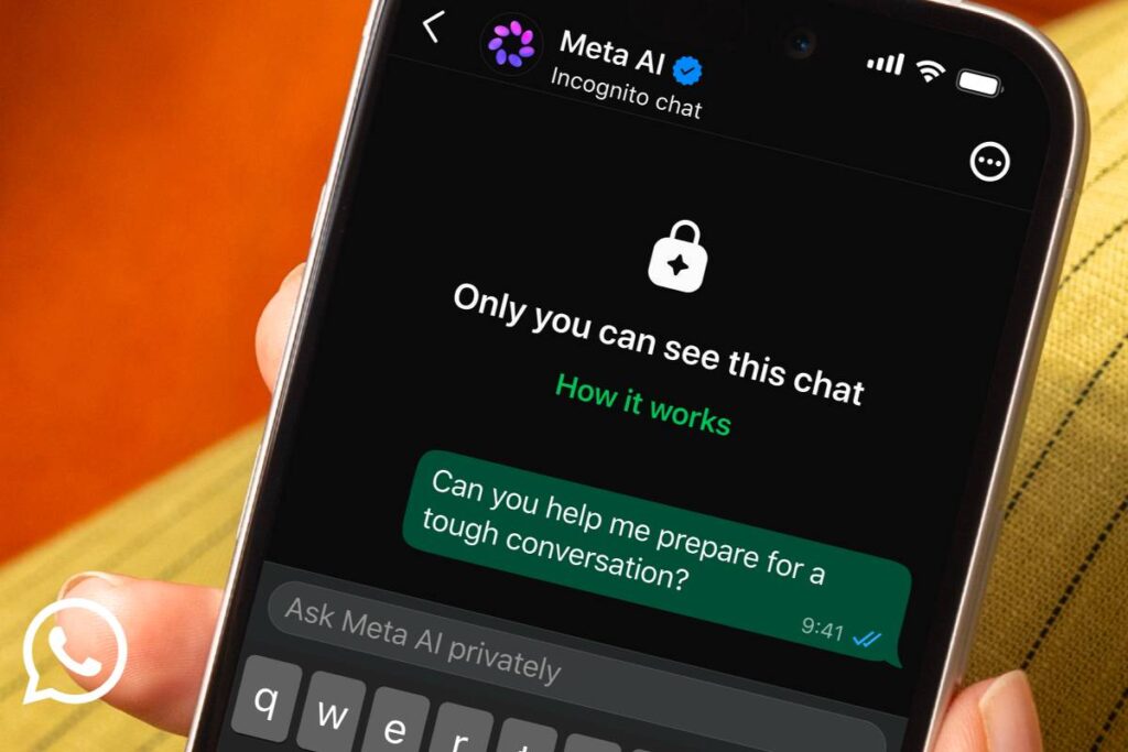 WhatsApp lança modo privado de Meta AI e promete que mensagens somem sem deixar rastro