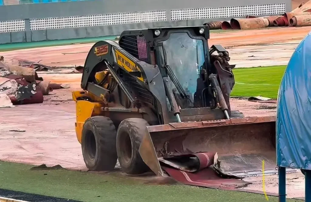 Governo inicia obras na pista de atletismo do estádio Olímpico